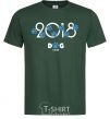 Men's T-Shirt 2018 dog year bottle-green фото