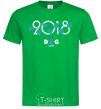 Мужская футболка 2018 dog year Зеленый фото
