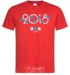 Men's T-Shirt 2018 dog year red фото