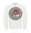 Sweatshirt Round Presents White фото