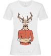 Women's T-shirt Oh, deer White фото