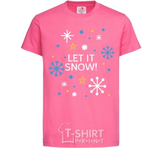 Kids T-shirt Let it snow heliconia фото