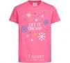 Kids T-shirt Let it snow heliconia фото