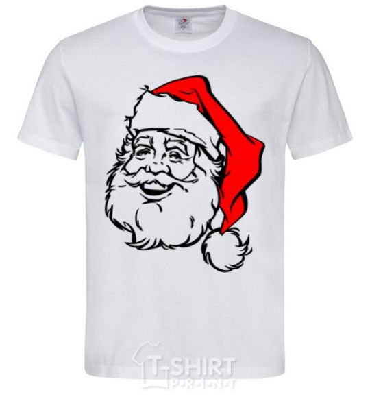 Men's T-Shirt Santa White фото
