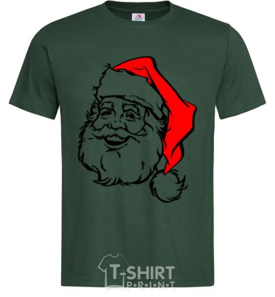 Мужская футболка Санта Темно-зеленый фото