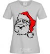 Women's T-shirt Santa grey фото
