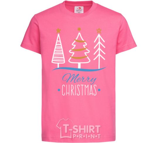 Kids T-shirt Merry Christmas inscription heliconia фото