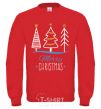 Sweatshirt Merry Christmas inscription yellow фото