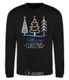 Sweatshirt Merry Christmas inscription black фото