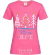 Women's T-shirt Merry Christmas inscription heliconia фото