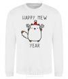 Sweatshirt Happy Mew Year White фото
