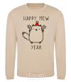 Sweatshirt Happy Mew Year sand фото