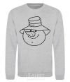 Sweatshirt SNOWMAN IN HAT sport-grey фото