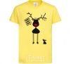 Kids T-shirt A moose and a hare cornsilk фото