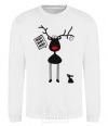 Sweatshirt A moose and a hare White фото