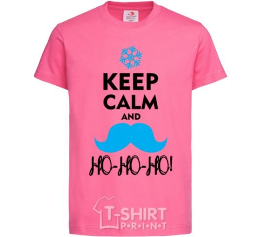 Kids T-shirt Keep calm and ho-ho-ho heliconia фото