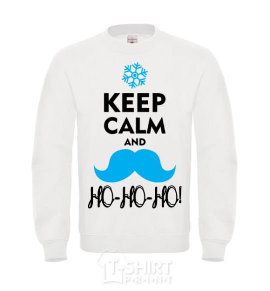 Свитшот Keep calm and ho-ho-ho Белый фото