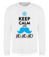Sweatshirt Keep calm and ho-ho-ho White фото