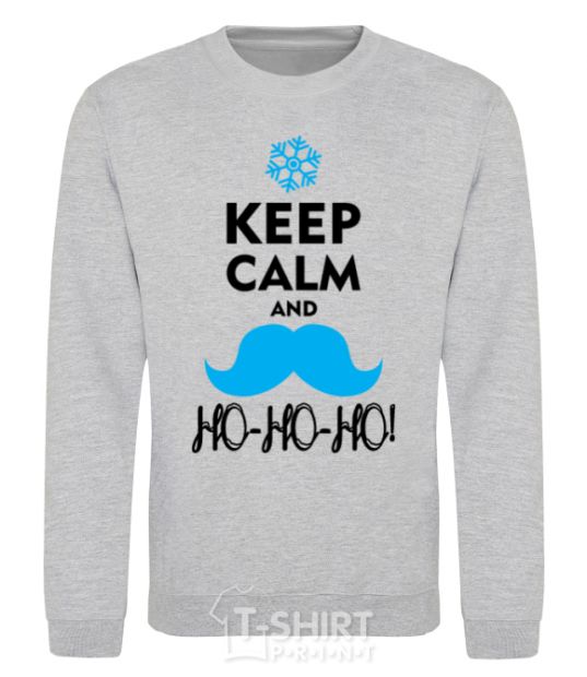 Sweatshirt Keep calm and ho-ho-ho sport-grey фото