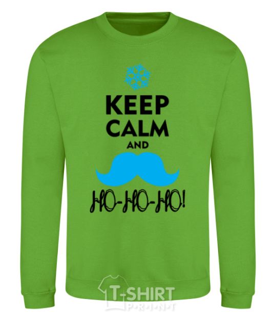 Sweatshirt Keep calm and ho-ho-ho orchid-green фото