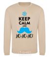 Sweatshirt Keep calm and ho-ho-ho sand фото