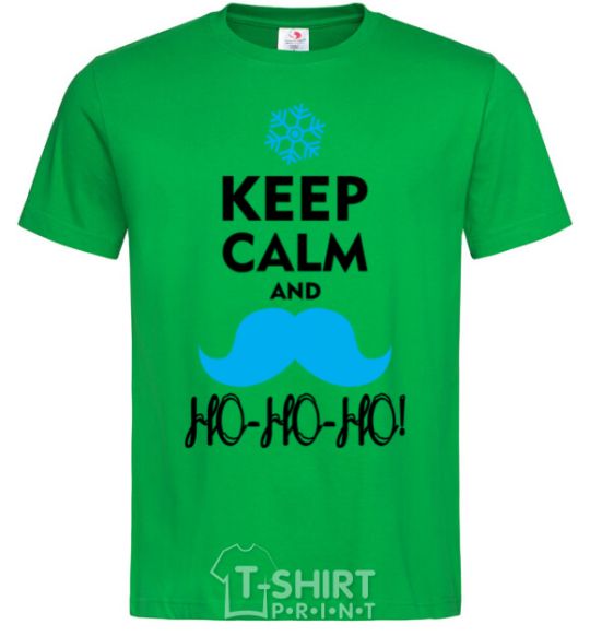 Men's T-Shirt Keep calm and ho-ho-ho kelly-green фото