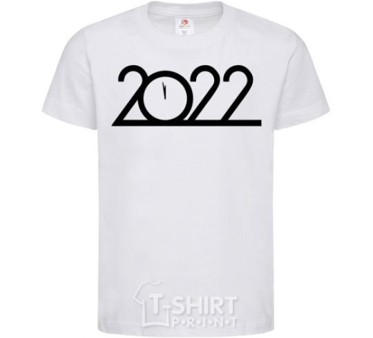 Kids T-shirt Inscription 2022 White фото