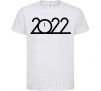 Kids T-shirt Inscription 2022 White фото