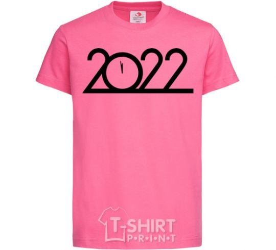 Kids T-shirt Inscription 2022 heliconia фото