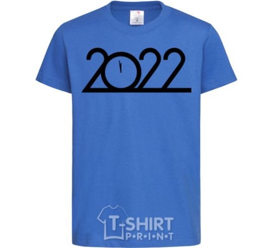 Kids T-shirt Inscription 2022 royal-blue фото