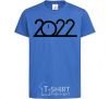 Kids T-shirt Inscription 2022 royal-blue фото