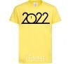 Kids T-shirt Inscription 2022 cornsilk фото