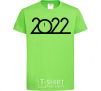 Kids T-shirt Inscription 2022 orchid-green фото