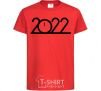 Kids T-shirt Inscription 2022 red фото