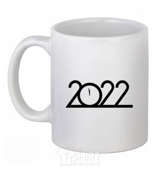 Ceramic mug Inscription 2022 White фото