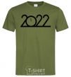 Мужская футболка Надпись 2022 год Оливковый фото