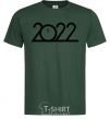 Мужская футболка Надпись 2022 год Темно-зеленый фото
