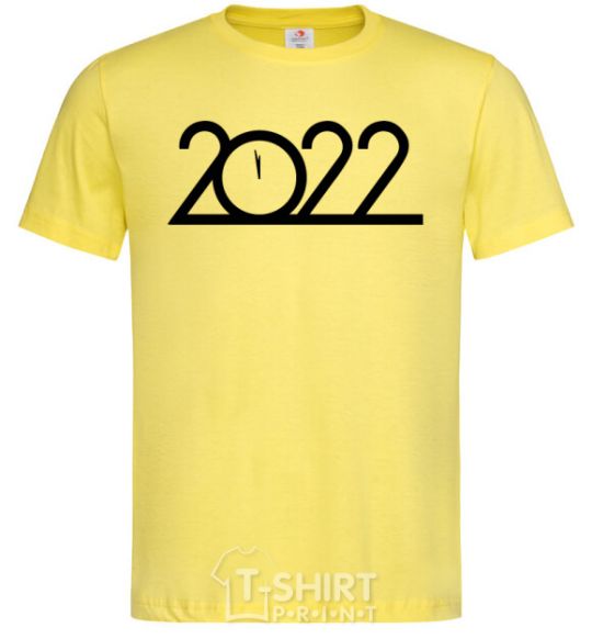 Мужская футболка Надпись 2022 год Лимонный фото