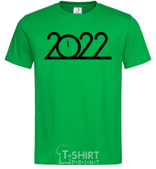 Мужская футболка Надпись 2022 год Зеленый фото