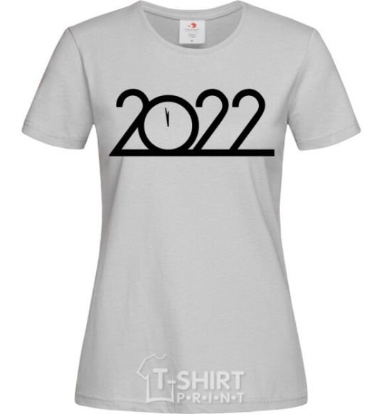 Женская футболка Надпись 2022 год Серый фото