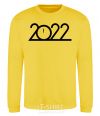 Sweatshirt Inscription 2022 yellow фото