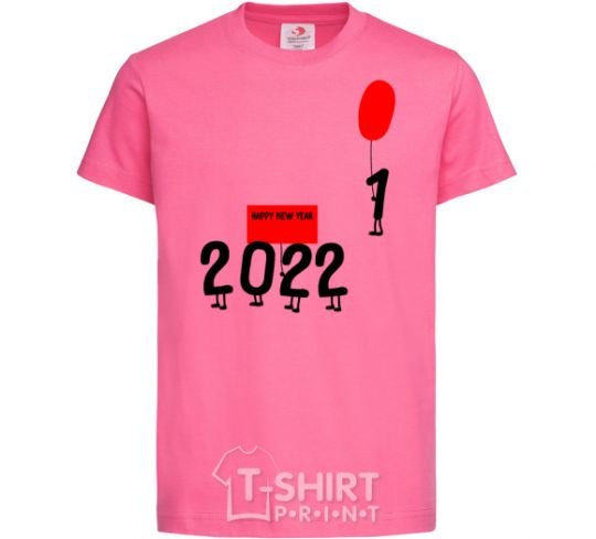 Детская футболка 2022 наступает Ярко-розовый фото