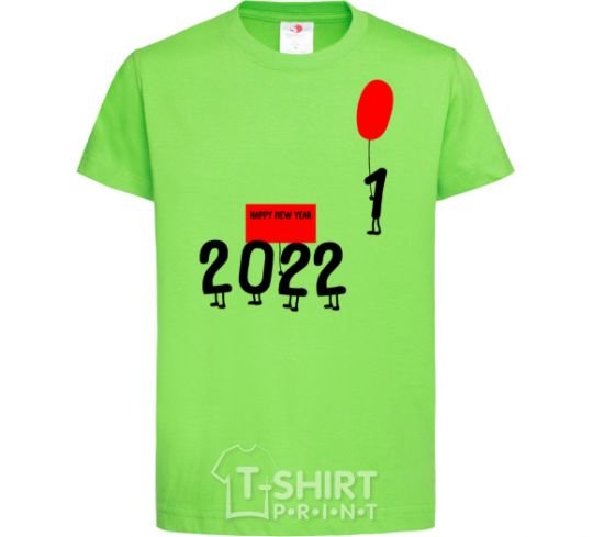 Kids T-shirt 2022 is coming orchid-green фото