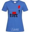 Женская футболка 2022 наступает Ярко-синий фото