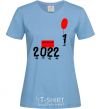 Женская футболка 2022 наступает Голубой фото
