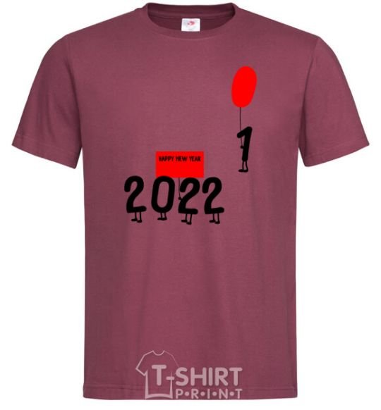 Men's T-Shirt 2022 is coming burgundy фото