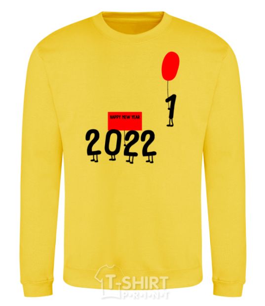 Sweatshirt 2022 is coming yellow фото