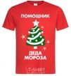 Men's T-Shirt Santa's assistant red фото