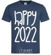 Men's T-Shirt Happy 2020 navy-blue фото