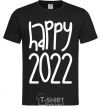 Men's T-Shirt Happy 2020 black фото